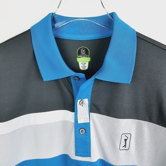 PGA Tour Pro Series Golf Polo Shirt UPF 15 NWT - Picture 3 of 12